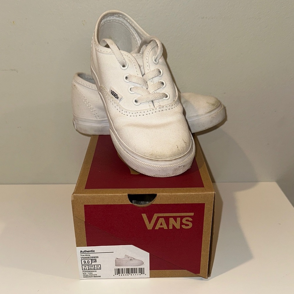Vans Kids Classic White Sneakers
